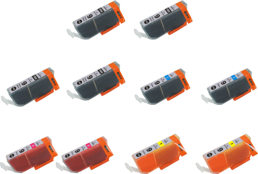PGI 9 combo pack 10 stk blekkpatron - Kompatibel - BK/C 150 ml