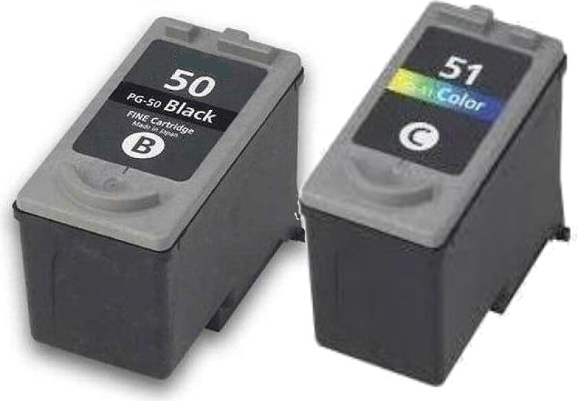 Canon PG-50 / CL-51 combo pack 2 stk blekkpatron - Kompatibel - BK/C 34 ml