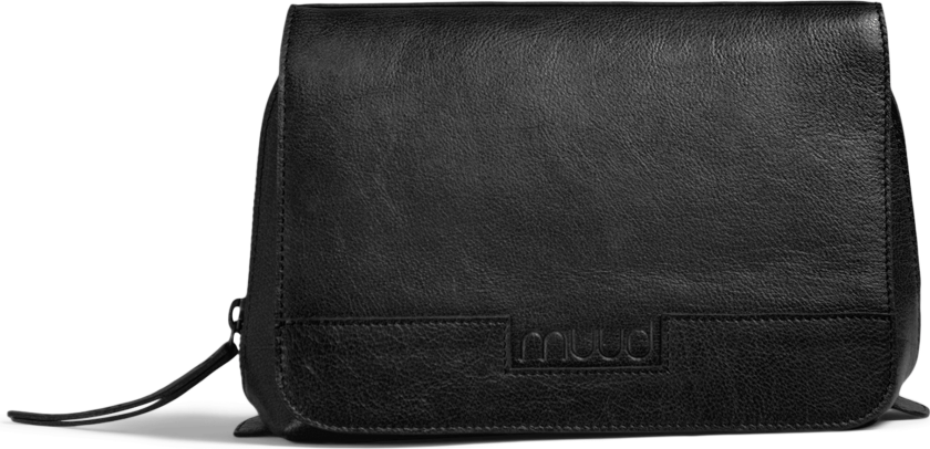 Hazel clutch, lær, svart