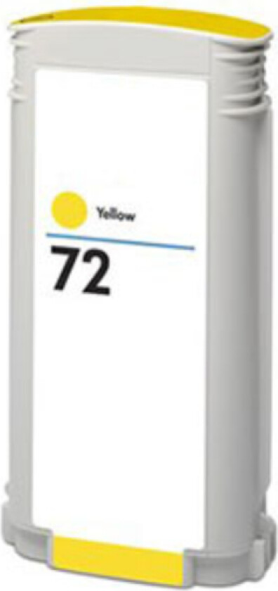 72 Y blekkpatron - C9373A Kompatibel - Gul 130 ml