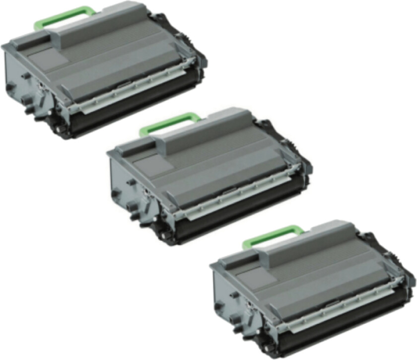TN 3520 BK combo pack 3 stk Toner - B3520 Kompatibel - Svart 60000 sider
