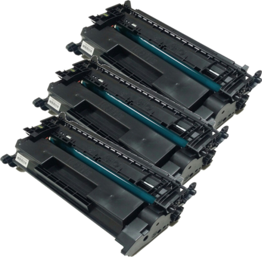 26X BK combo pack 3 stk Toner - CF226X Kompatibel - Svart 27000 sider