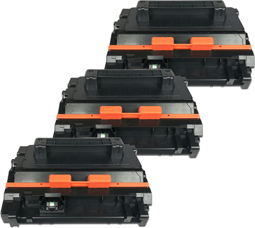 81X BK combo pack 3 stk Toner - CF281X Kompatibel - Svart 75000 sider