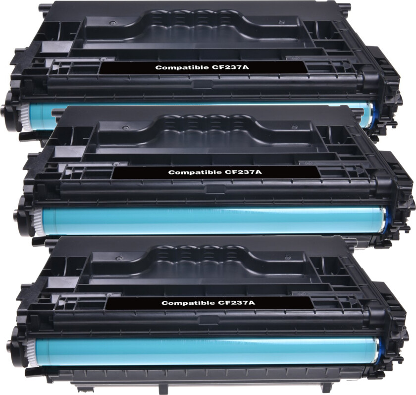 37A BK combo pack 3 stk Toner - CF237A Kompatibel - Svart 33000 sider