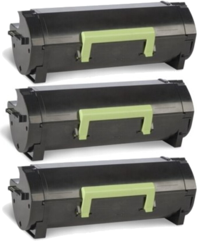 602H BK combo pack 3 stk Toner - 60F2H00 Kompatibel - Svart 40000 sider