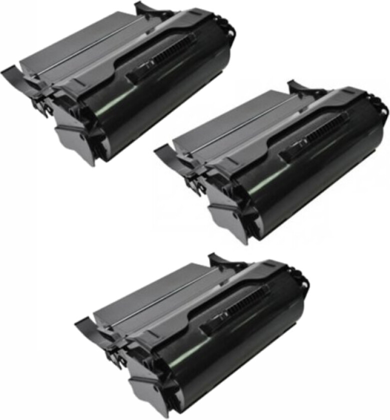 T 650 BK combo pack 3 stk Toner - Kompatibel - Svart 75000 sider