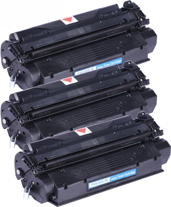 T / FX 8 / S 35 / CRG BK combo pack 3 stk Toner - 7833A002 AA Kompatibel - Svart 10500 sider