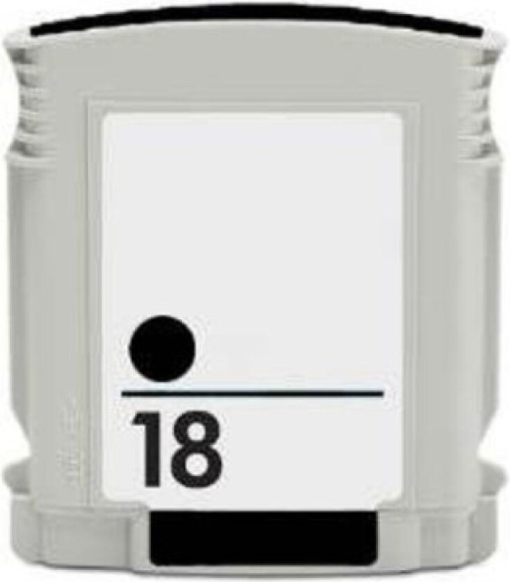 18BK XL blekkpatron - C4936A kompatibel - Svart 69 ml