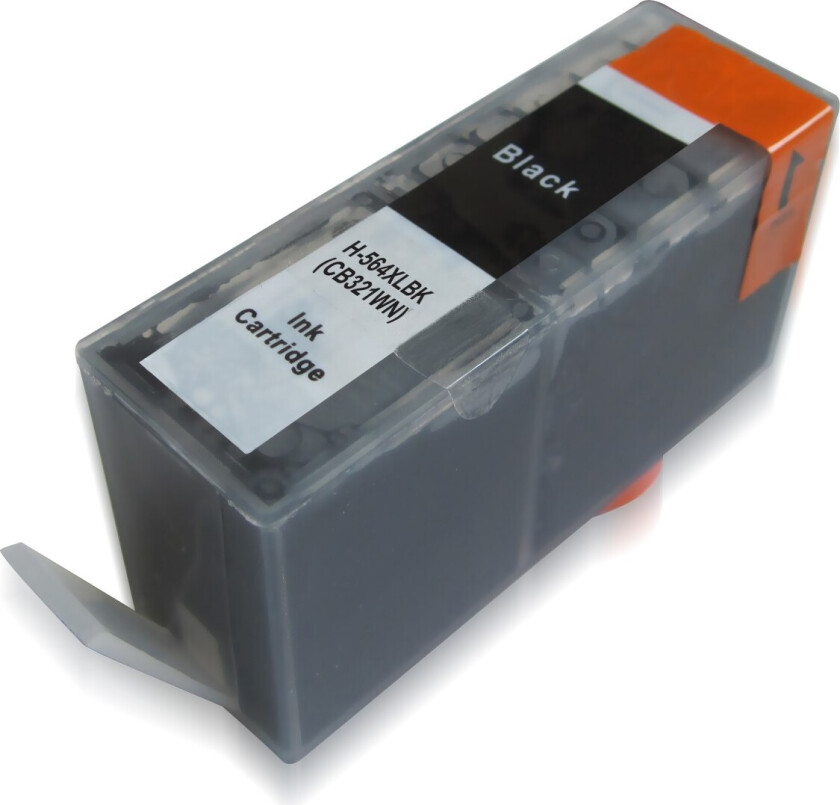 564 XL BK blekkpatron - CB321W Kompatibel - Svart 24 ml