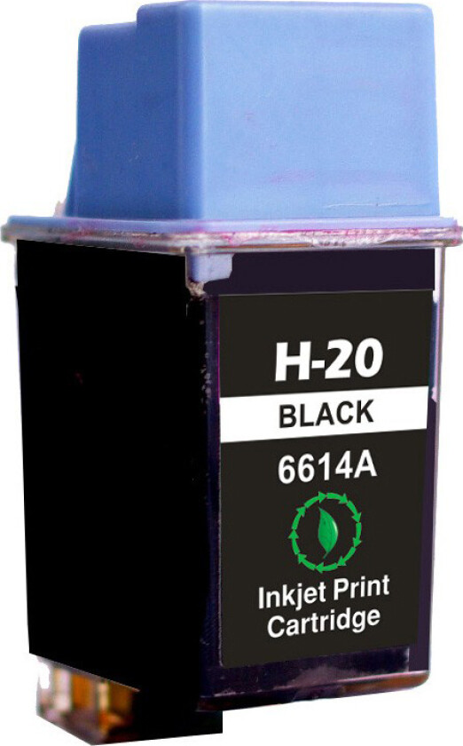 20BK blekkpatron - C6614DE kompatibel - Svart 40 ml