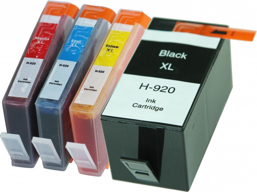 920 XL - C2N92AE Blekkpatron økonomipakke 4 stk kompatibel 95 ml