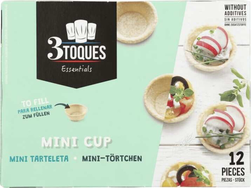 Tarteletter Cocktail 12stk 72g 3 Toques