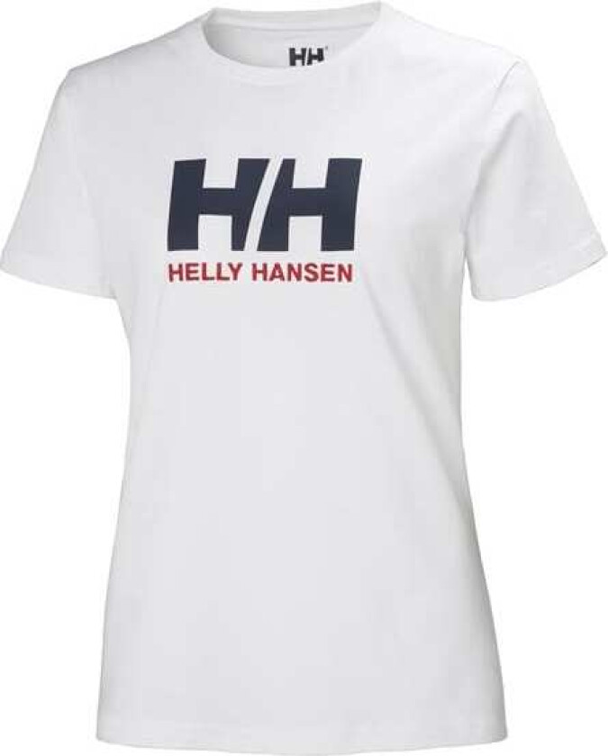 Dame HH Logo Klassisk T-skjorte Hvit S GullS