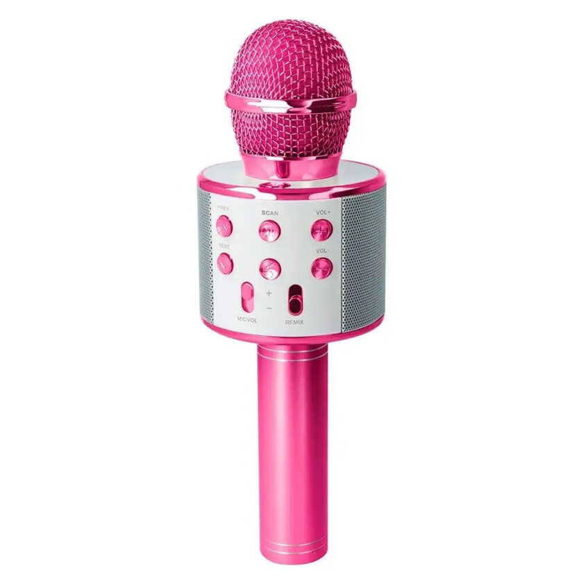 BMS-300 Karaoke Mikrofon med Høyttaler - Rosa