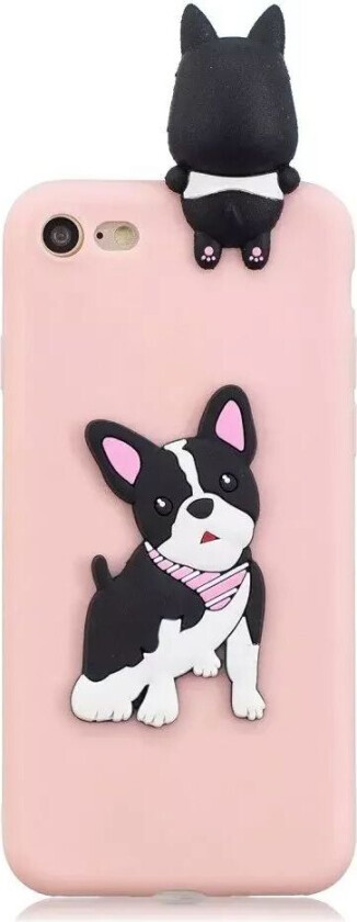 iPhone SE (2022 / 2020) / 8 / 7 Fleksibelt Plast Bak Deksel med Figur - Hund