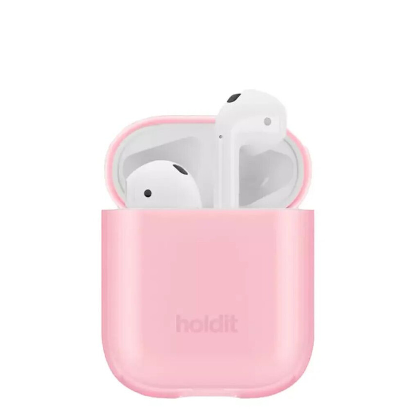 Holdit Apple AirPods (1 & 2. gen.) Seethru Case Deksel - Bright Pink