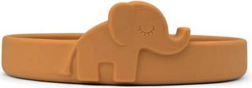 Done By Deer Peekaboo Silikon Tallerken Elphee, Mustard