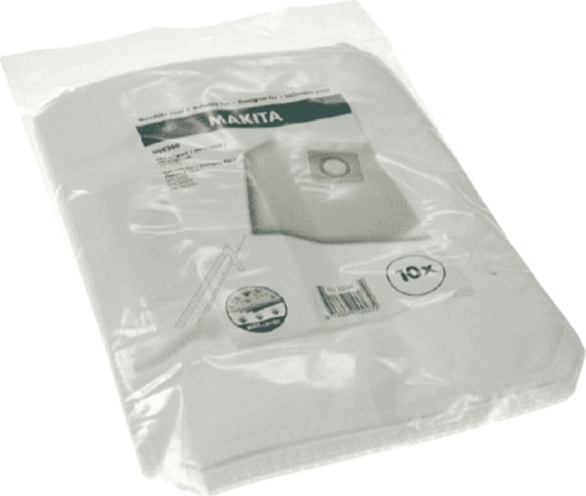 Støvsugerposer til Makita bakstøvsugere DVC260 og DVC261 - 10 stk.