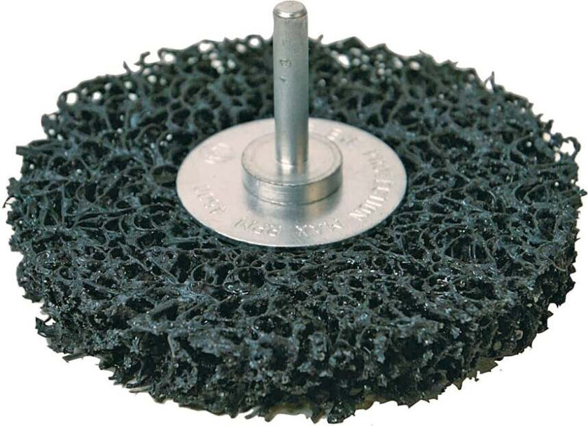 Grovslipe rondel med spindel 100mm Sort
