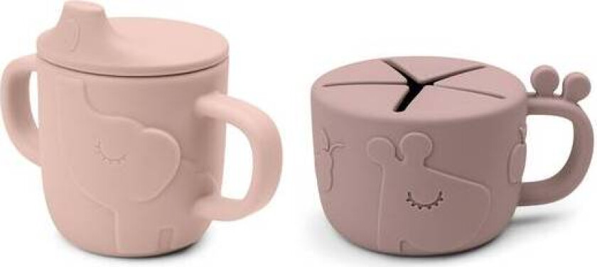 Done By Deer Peekaboo Tutekopp Snackskopp Set Deer Friends, Powd