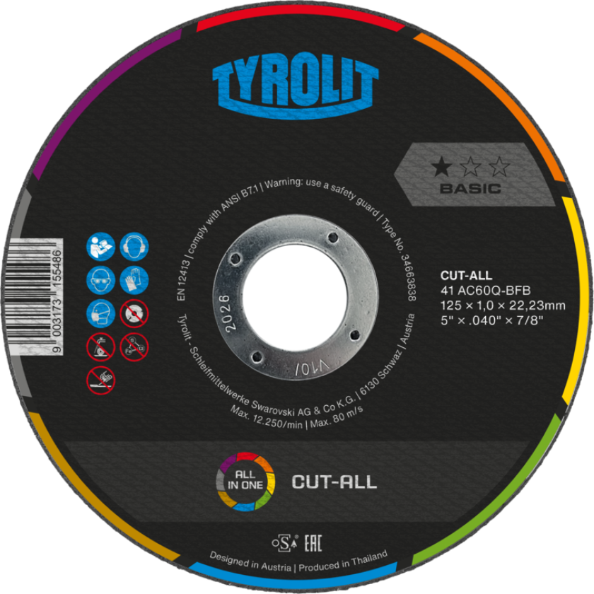 Kappeskive Basic CutAll ø178Ã1,6 AC46Q-BFB