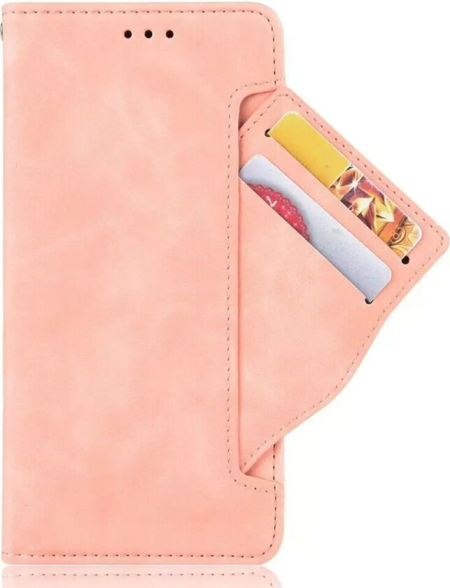 Samsung Galaxy A03 Flip Deksel i Mykt Skinn med Lommebok - Rosa