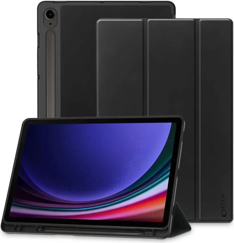 Tech-Protect Samsung Galaxy Tab S9 FE Tech-Protect Smartcase Deksel med Stylus Pennholder - Svart