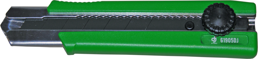 DJ TOOLS brytebladskniv med skrulås og 25mm svart bryteblad