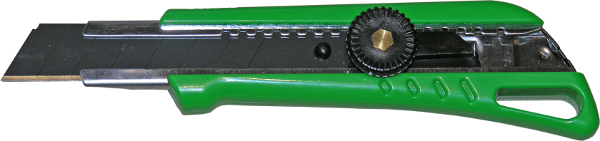 DJ TOOLS brytebladskniv med skrulås og 18mm svart bryteblad