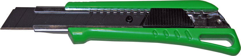 DJ TOOLS brytebladskniv med skyveknapp og 18mm svart bryteblad