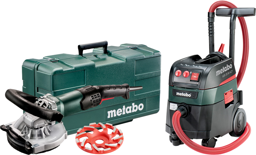 Sampak: Betonsliber RSEV19-125+støvsuger ASR35MACP