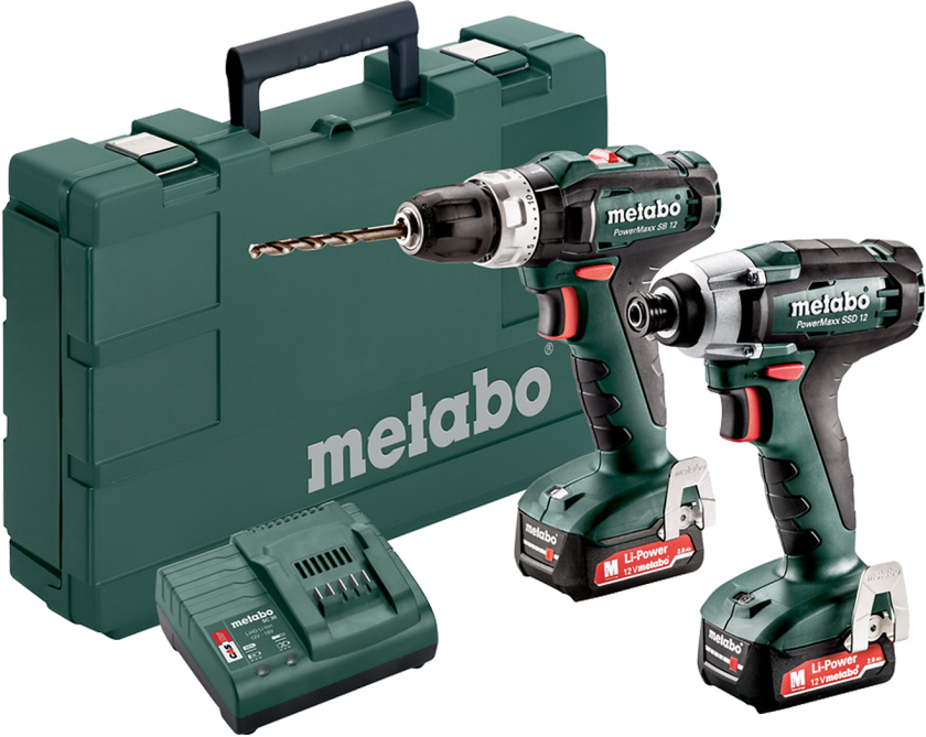 Combo-sæt 2.7.2 12V: SB12 + SSD12 + 2Ã2,0Ah