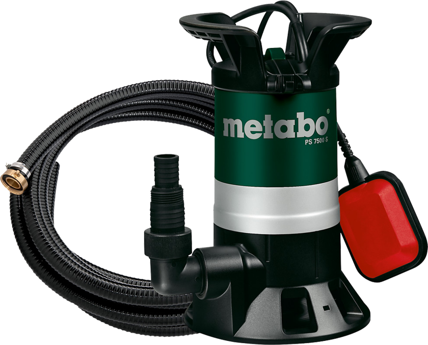 Splidevandspumpe PS 7500S, sæt m/slange+armaturer