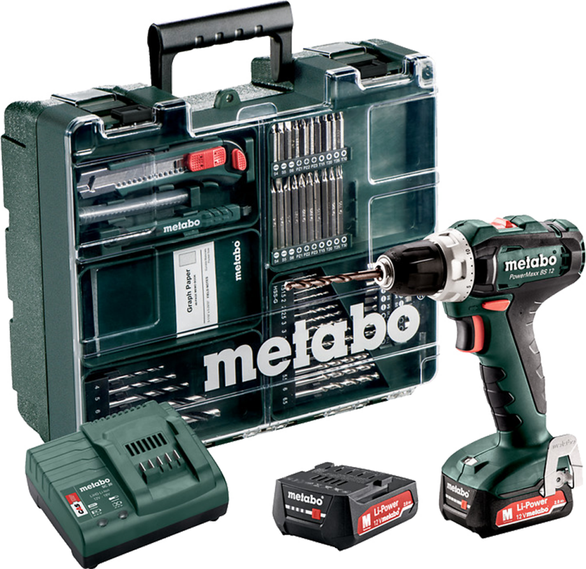 BS 12 WORKSHOP Borskrutrekker med batteri og lader