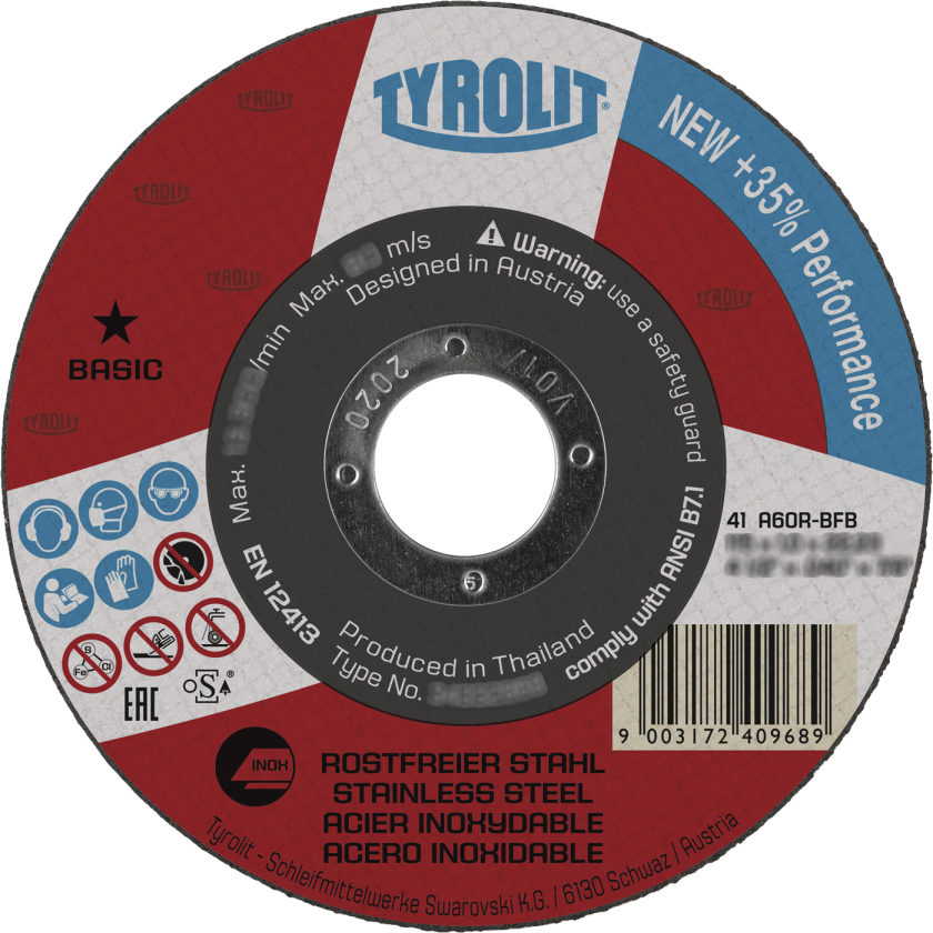 Skæreskive Basic 41C ø100Ã1,6 A60R-BFB