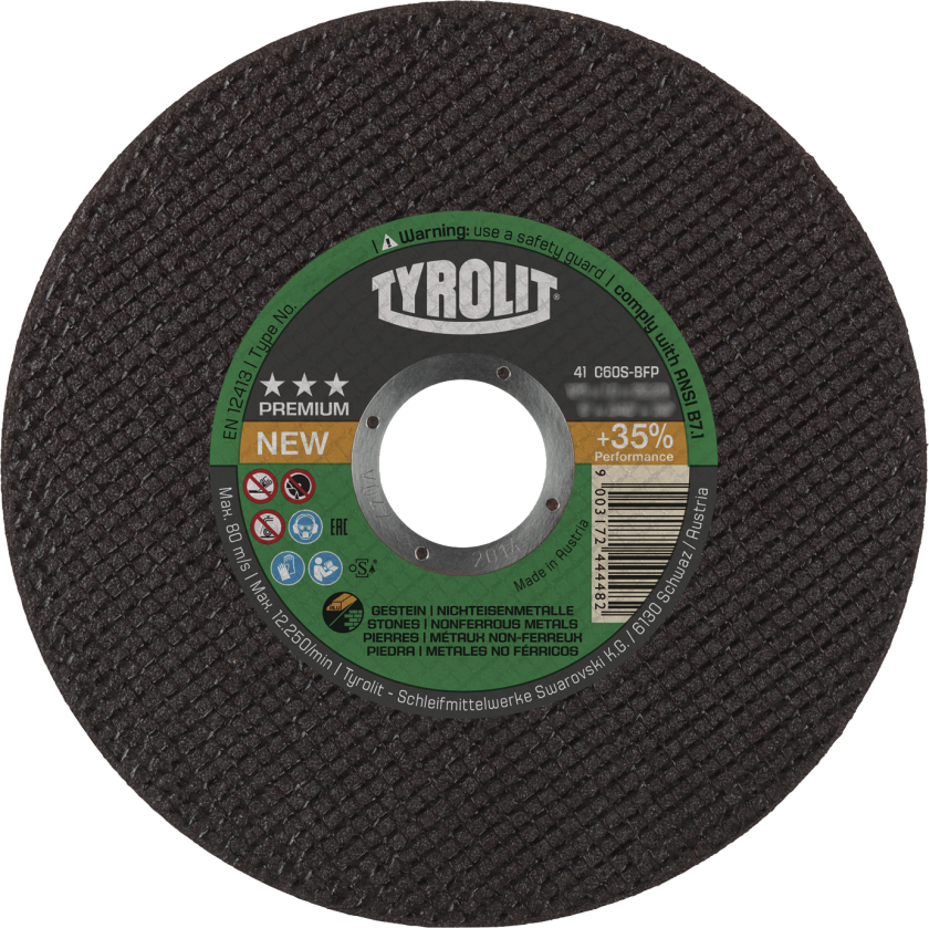 Skæreskive Premium 41F ø178Ã1,6 C46S-BFP