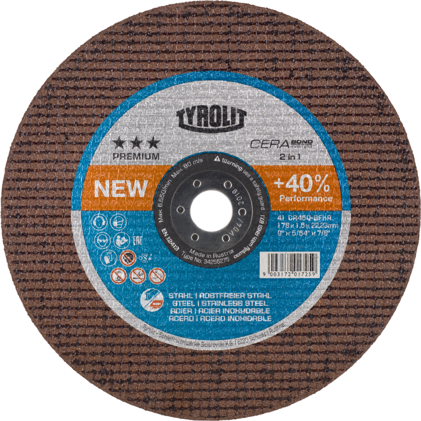 Skæreskive Premium 41F ø178Ã1,6 CA46Q-BFKA