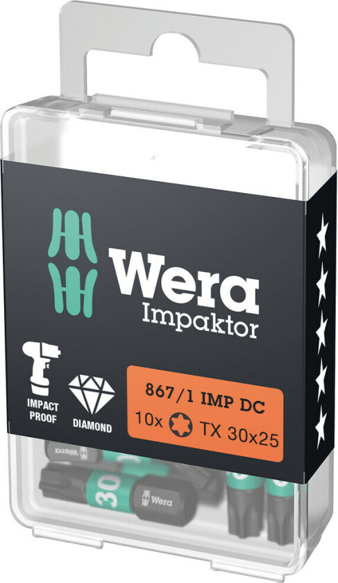 Slagbits 867/1 IMP DC Impaktor TX30, 10stk