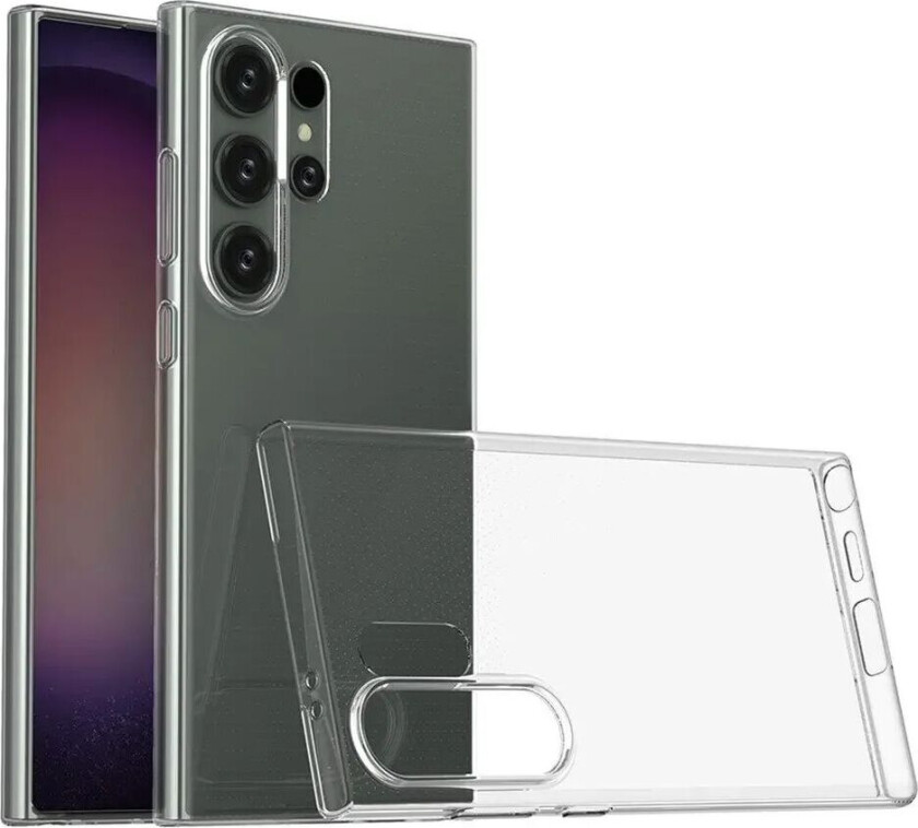 Samsung Galaxy S24 Ultra Fleksibelt TPU Plastdeksel - Gjennomsiktig