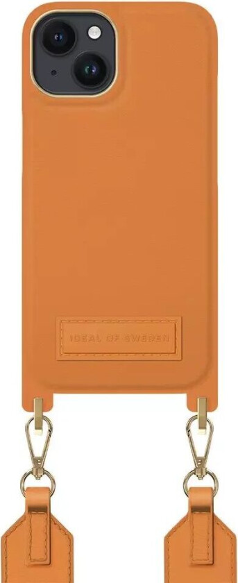 iPhone 14 / 13 iDeal Of Sweden Athena Necklace Deksel med Liten Veske - Orange Sorbet