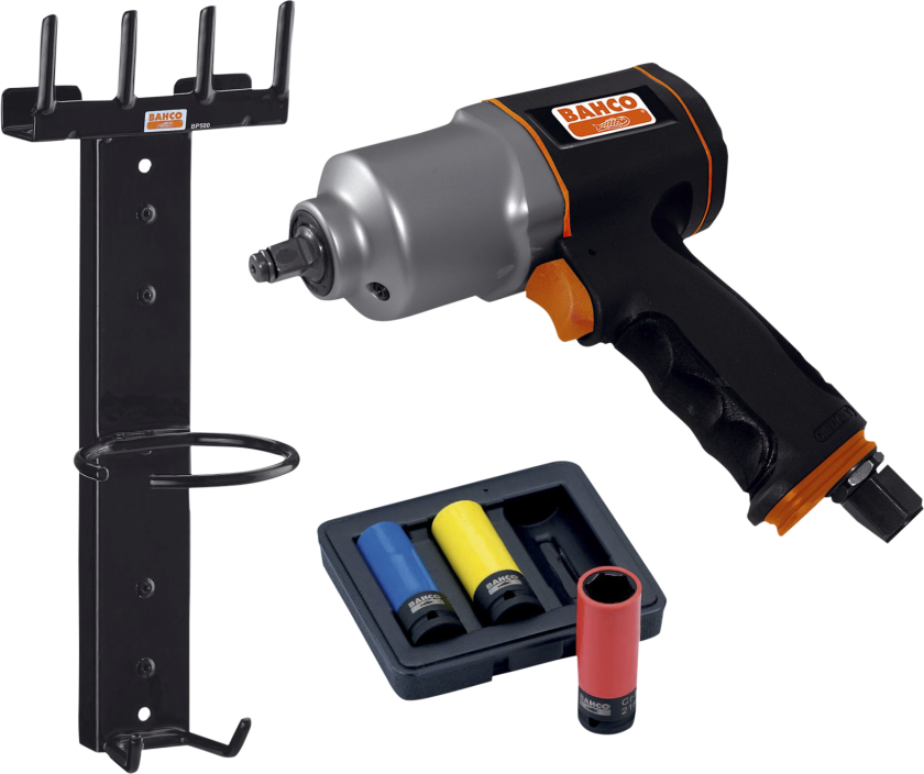 Pneum. slagnøgle 1/2" m/3 toppe mv. BP815K2