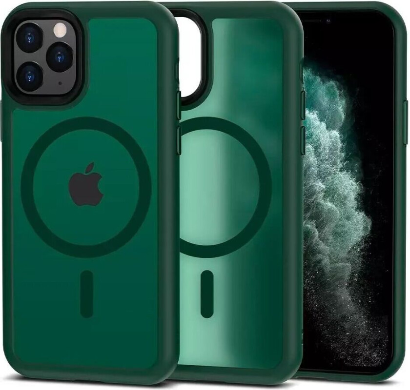 Tech-Protect iPhone 11 Pro Tech-Protect Magmat Deksel - MagSafe Kompatibel - Matt Grønn