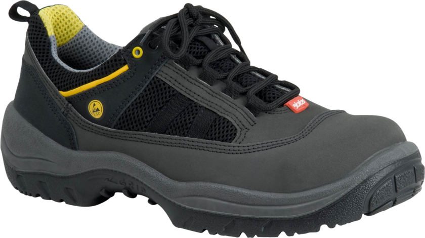 3110 Light Grip Vernesko S2, aluminiumhette, svart/gul Str. 42