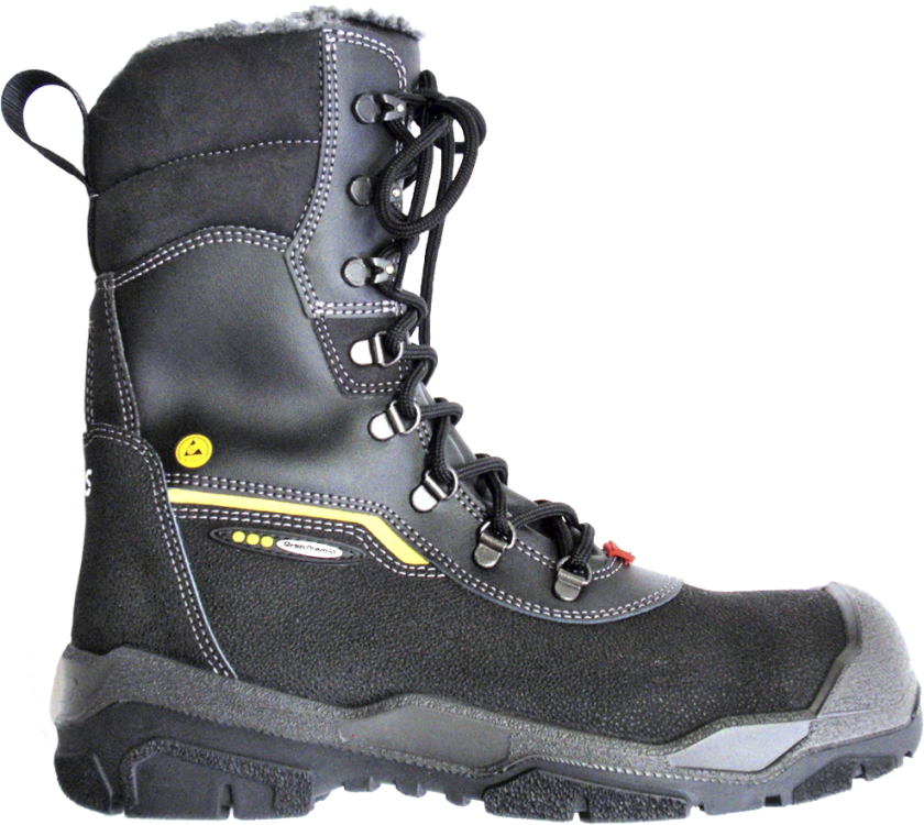 1808 Icetrack Vernestøvel S3, varmfôret, svart Str. 46