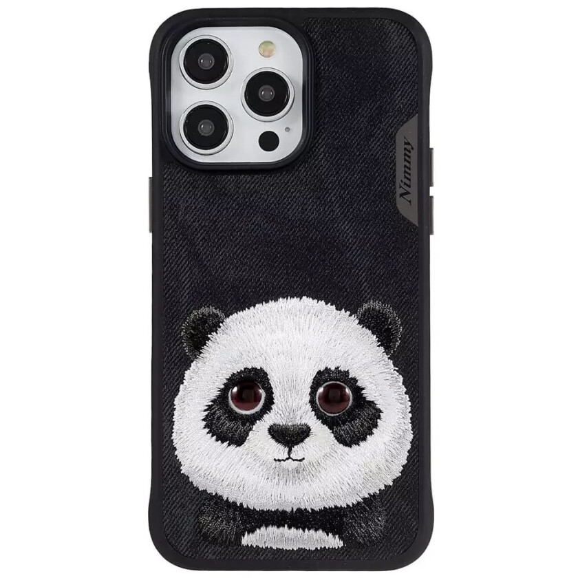 iPhone 14 Pro Max Hybriddeksel i Plast med Motiv - Søt Panda