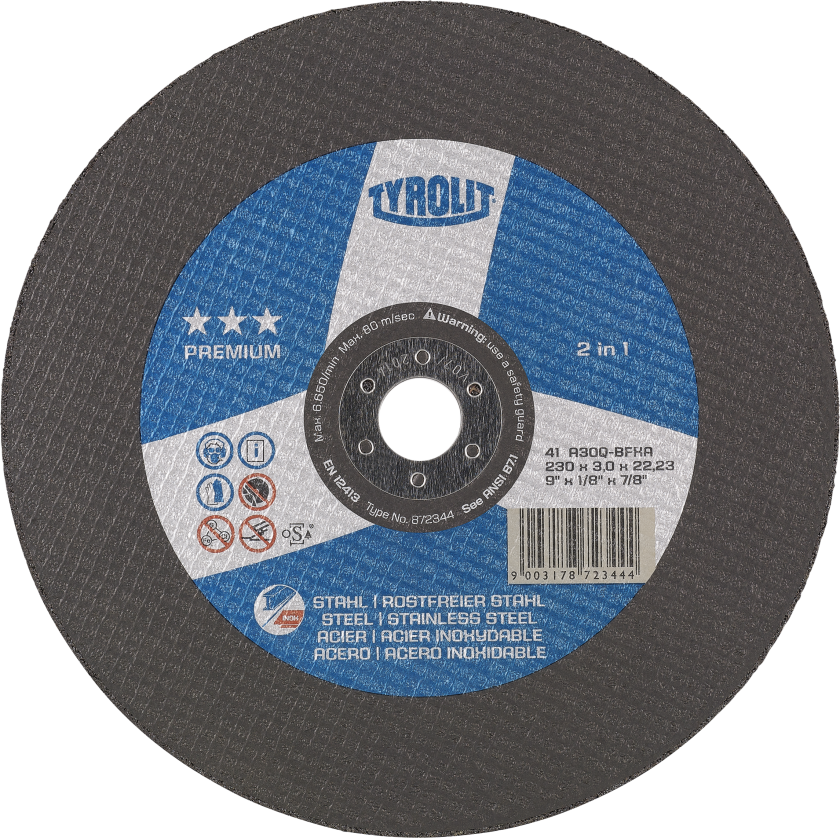 Skæreskive Premium 41F ø230Ã3Ã22,23 A30Q-BFXA