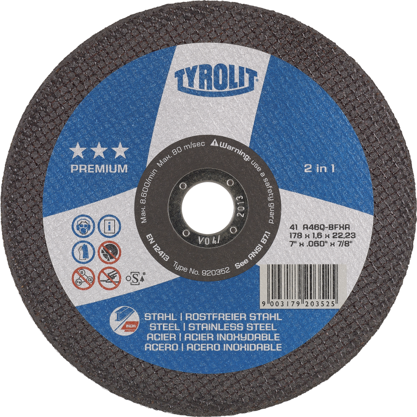 Skæreskive Premium 41F ø230Ã2,5Ã22,23 A30Q-BFXA
