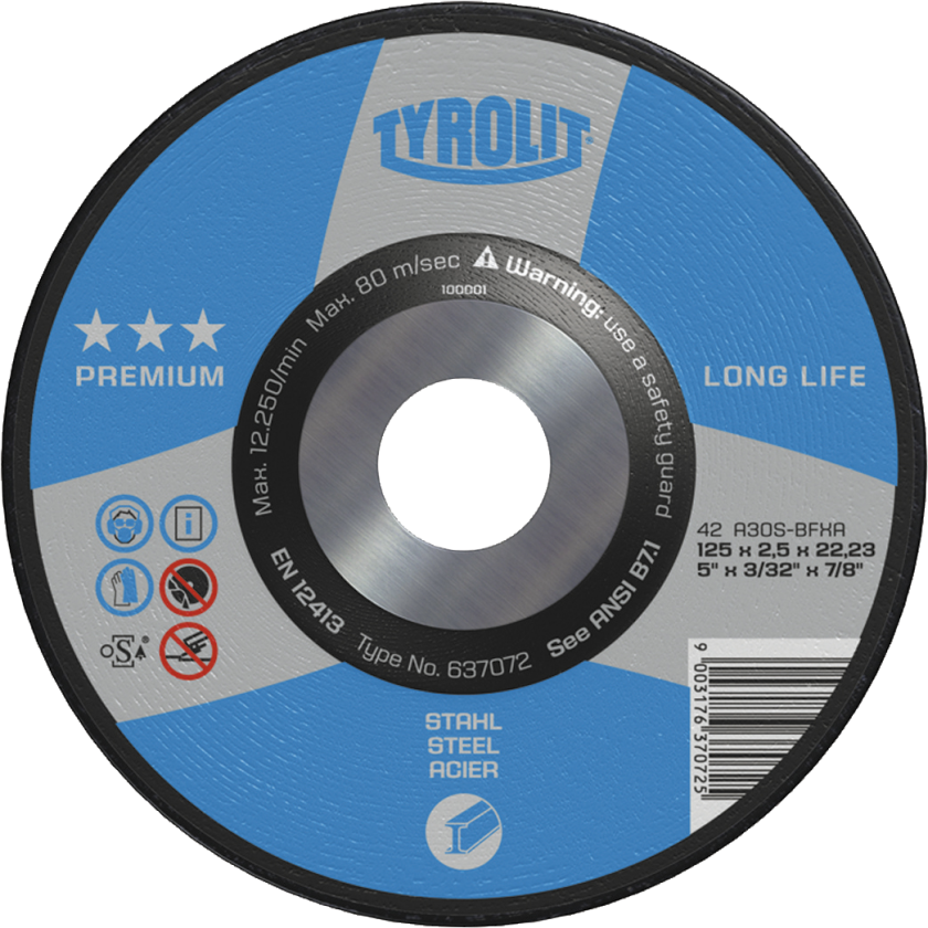 Skæreskive Premium 41F ø125Ã1,6 A46S-BFXA