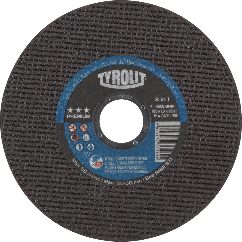 Skæreskive Premium 41F ø125Ã1Ã22,23 A60Q-BFKA