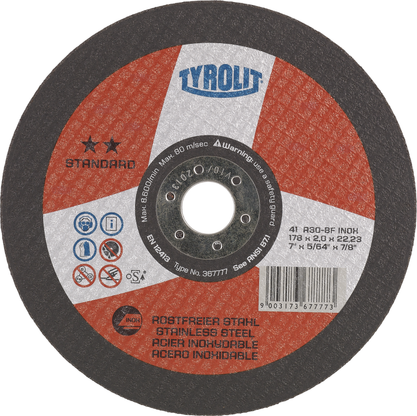 Skæreskive Standard 41X ø150Ã2,0 A30-BFinox